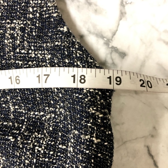 Talbots Blue Sleeveless Tweed Dress Size 8 NWT - Picture 5 of 6